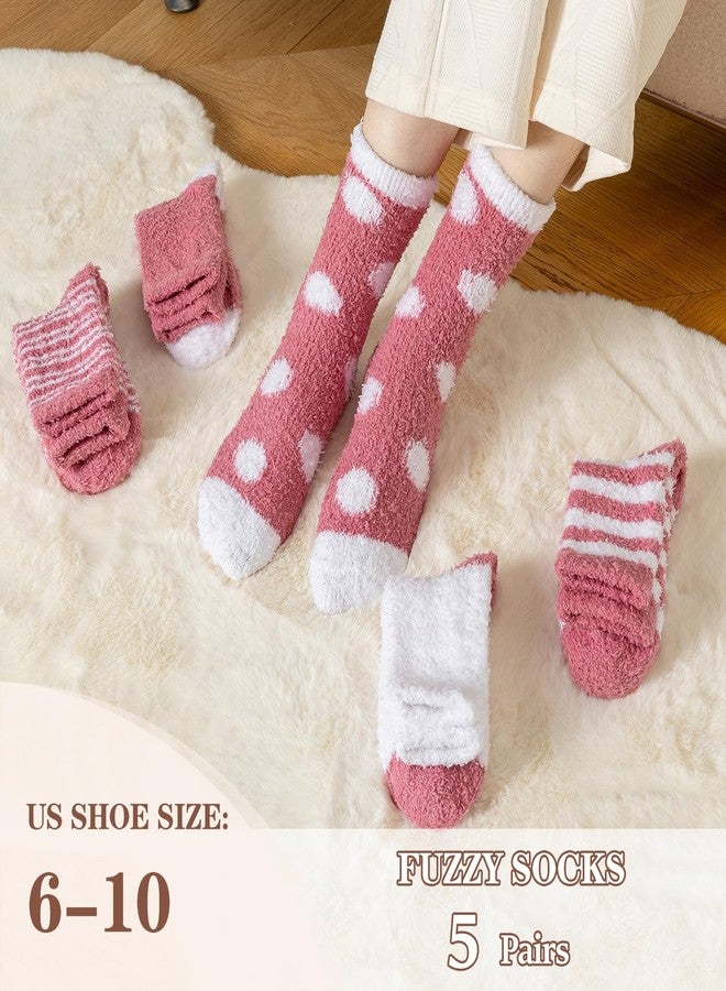 Trifabricy Womens Fuzzy Socks - Super Soft Fluffy Winter Warm Cozy Home Sleeping Slipper Socks for Women - Image 2